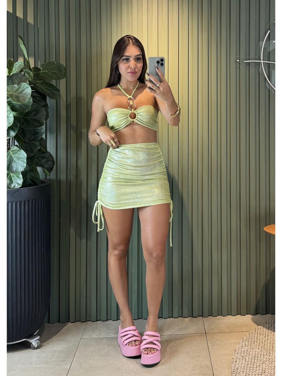 CONJUNTO GLOW VERDE LIMA - 0012040058 - ISABELA MENEZES