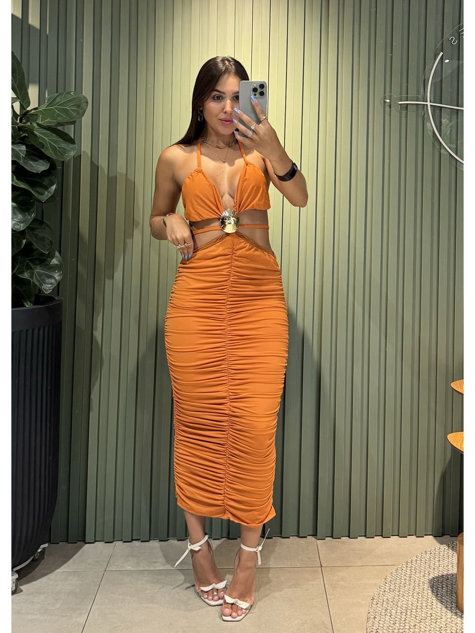 VESTIDO MANDY TERRA COTA - 0011990021 - ISABELA MENEZES