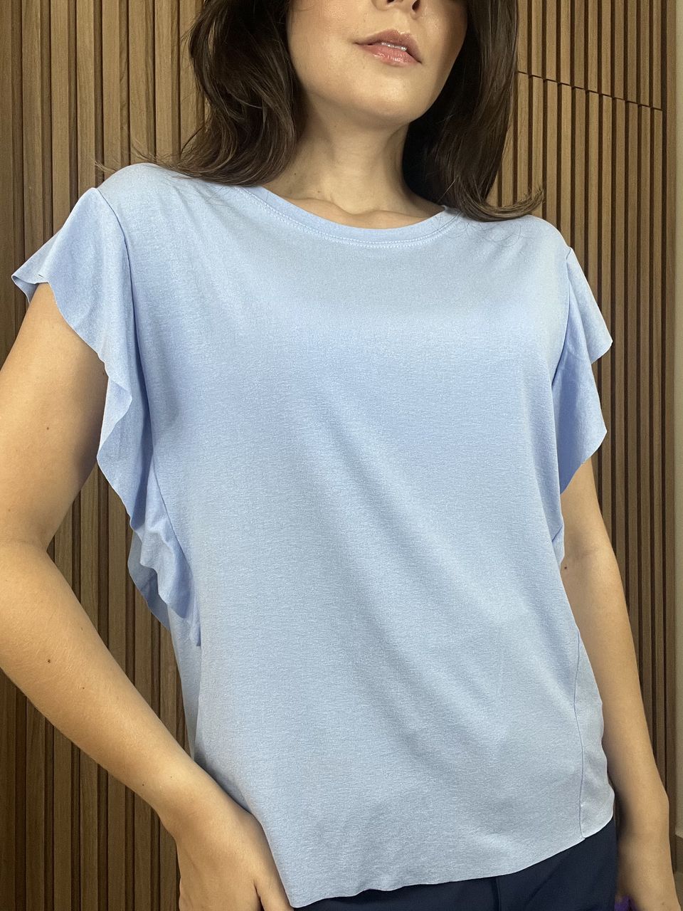 Regata Basic Azul bebê.
