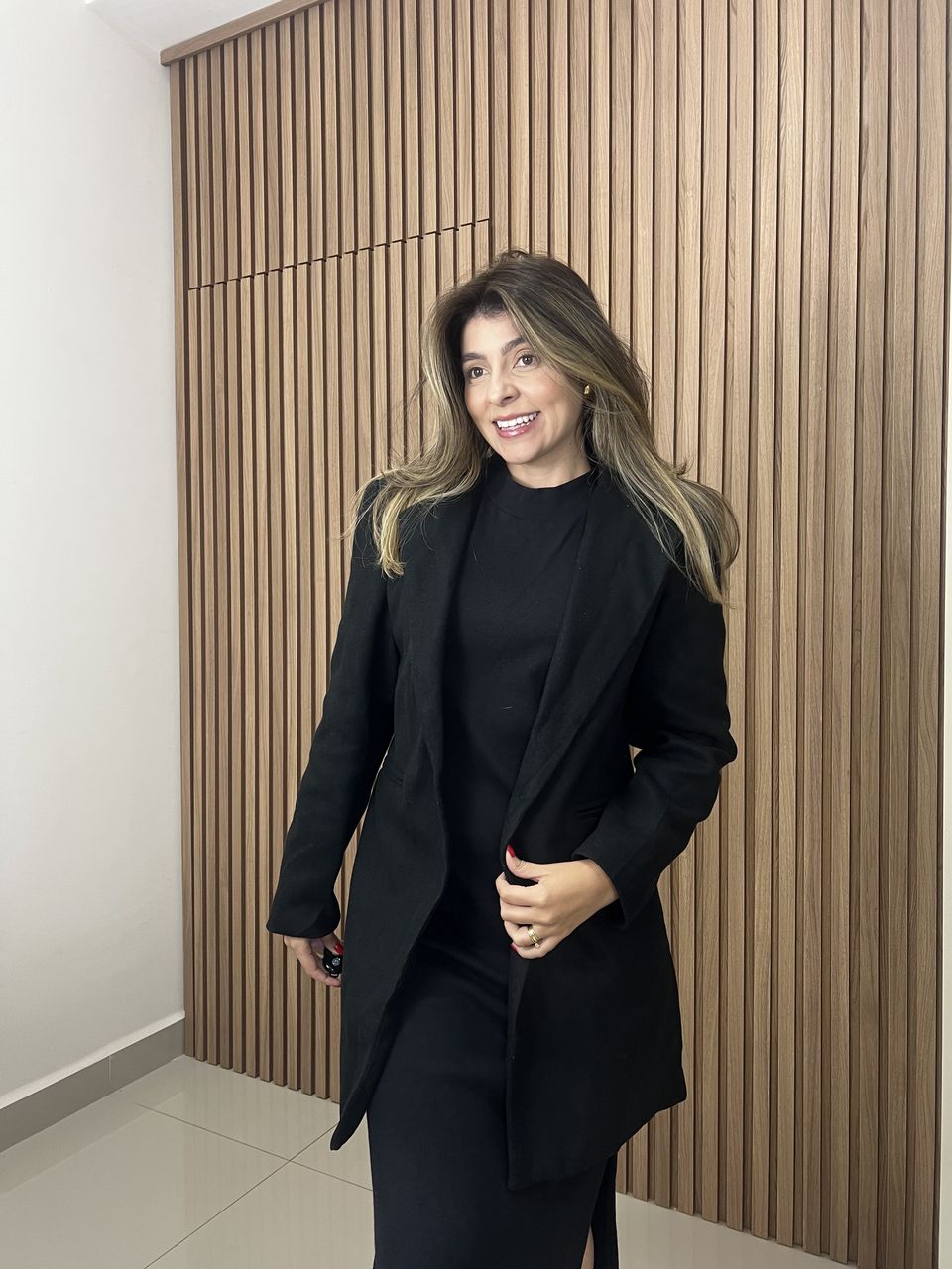 Casaco Sobretudo Preto