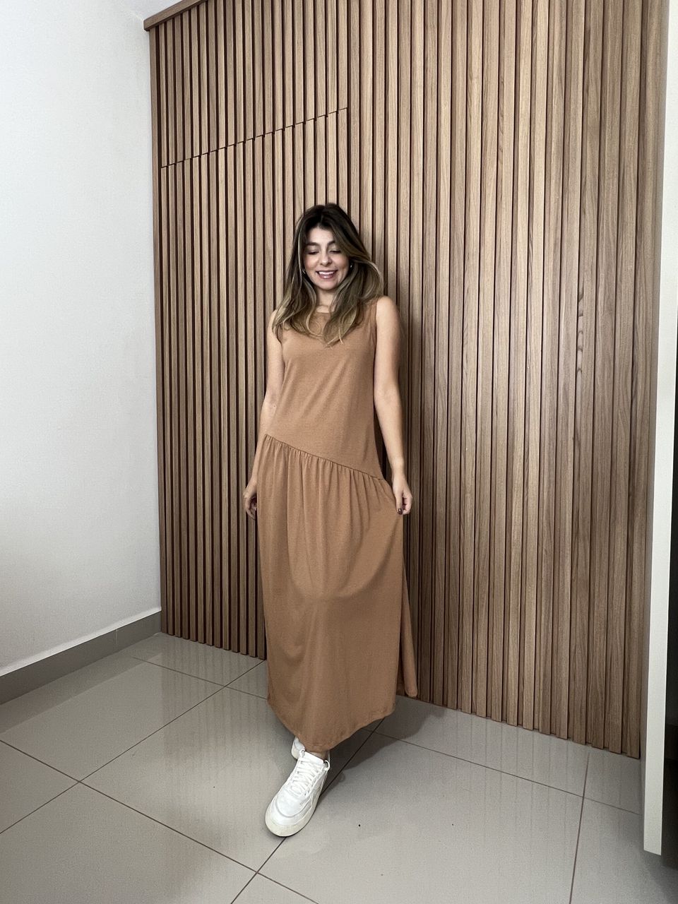 Vestido Aurora Caramelo