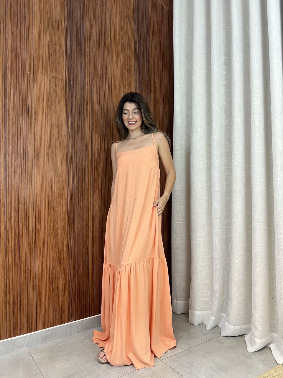 Vestido Celine Laranja