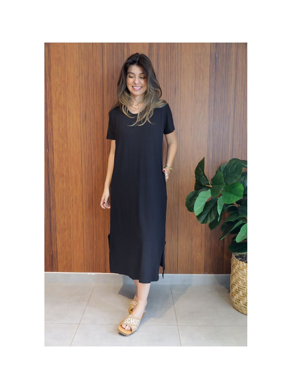 Vestido Basic Preto