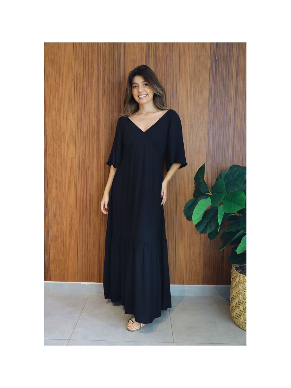 Vestido Valentina Preto