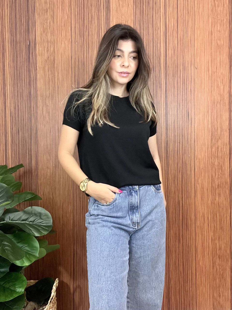 Blusa Tricot Premium Preta