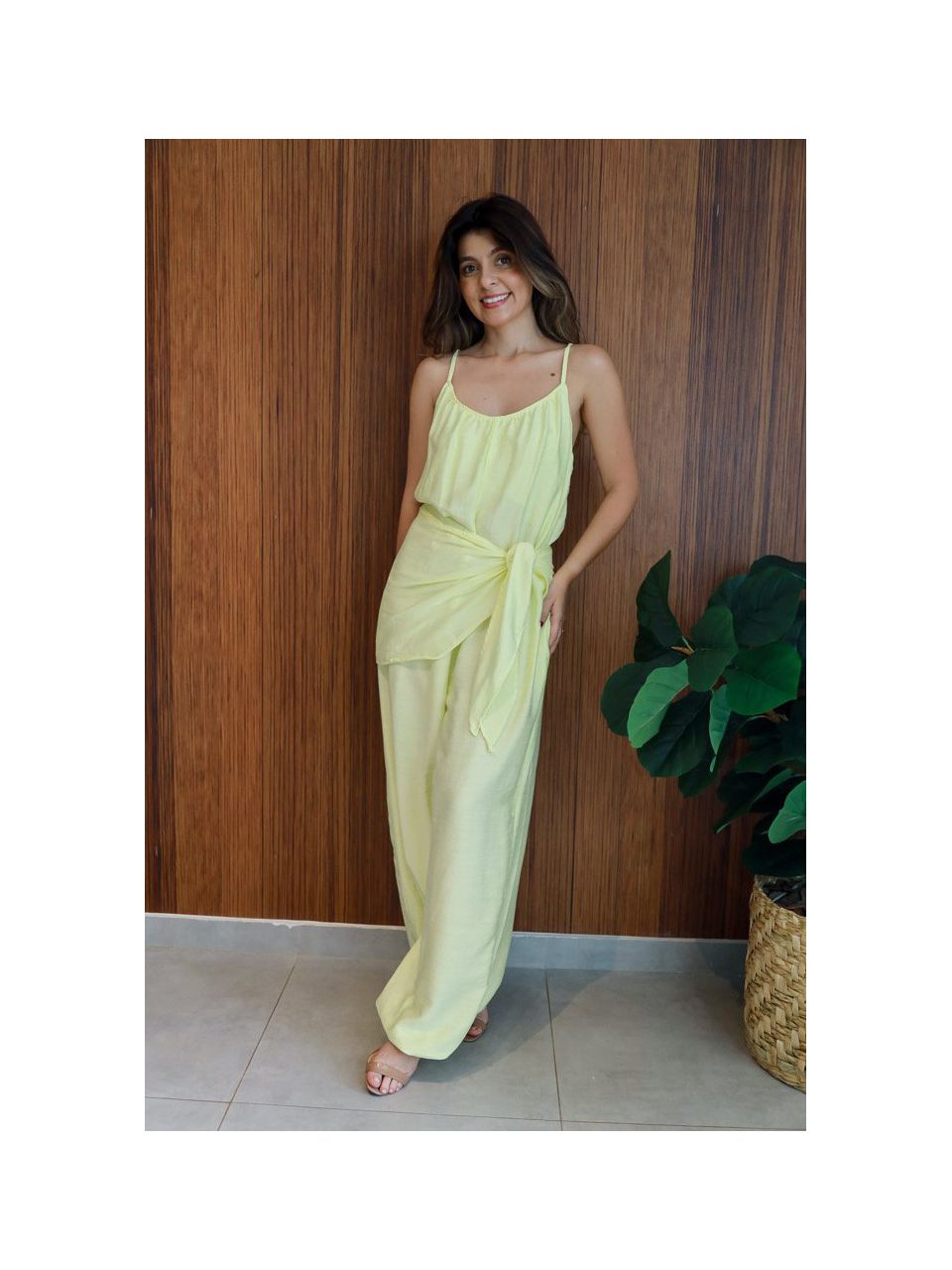 Macacão Pareo Amarelo