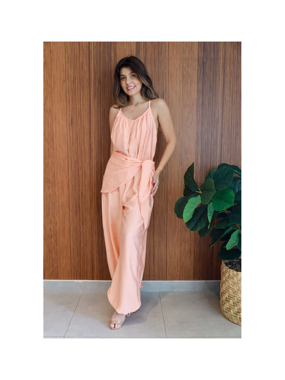 Macacão Pareo Salmão