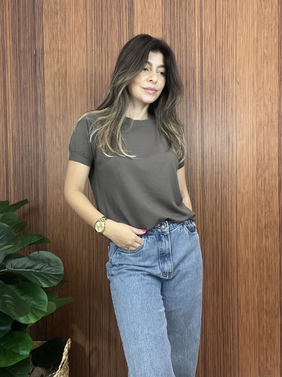 Blusa Tricot Premium Chumbo