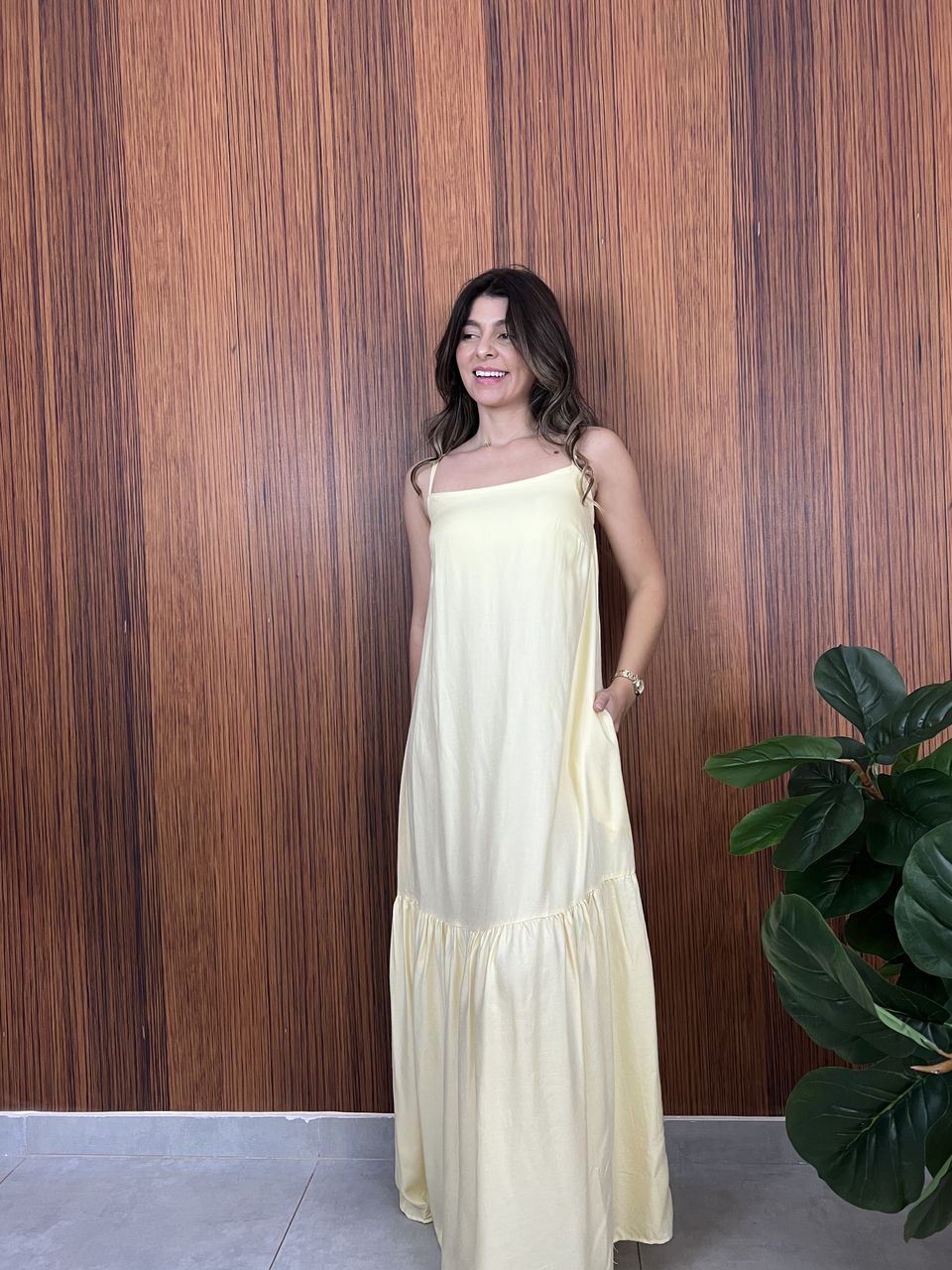 Vestido Celine Amarelo