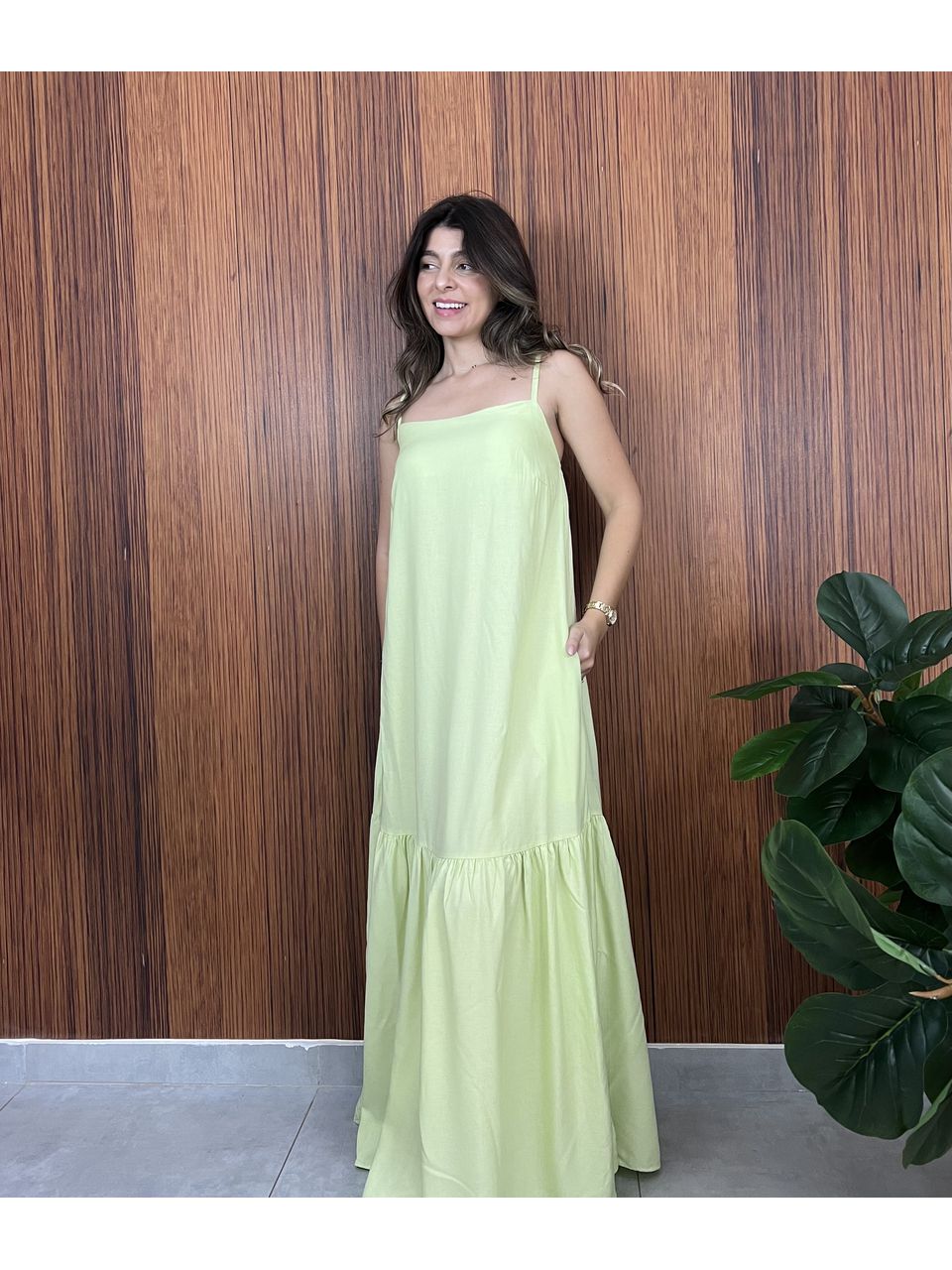 Vestido Celine Verde Lima