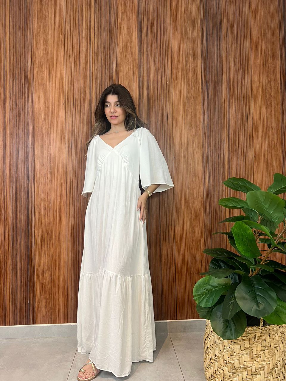 Vestido Valentina Branco