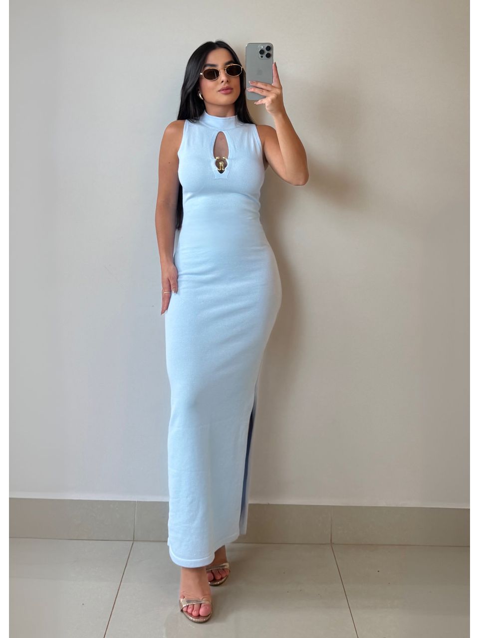 VESTIDO VALENTINA AZUL - Larih Mercurio