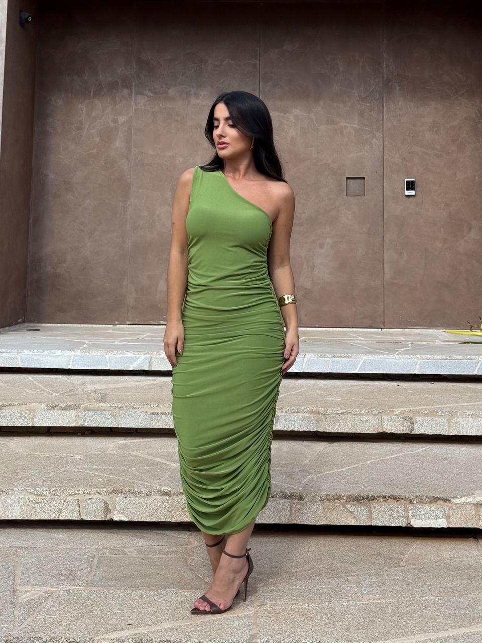VESTIDO RAFA VERDE PISTACHE - Larih Mercurio