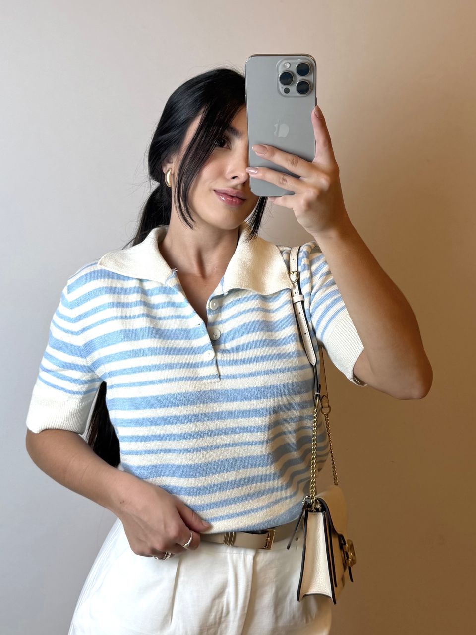 BLUSA TRICO MODAL GOLA POLO - Larih Mercurio