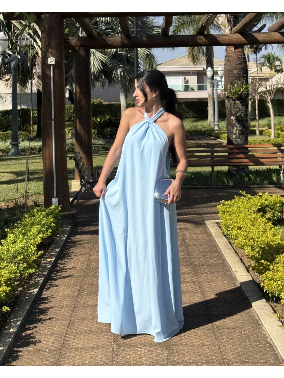 VESTIDO CHARLOTTE AZUL - Larih Mercurio