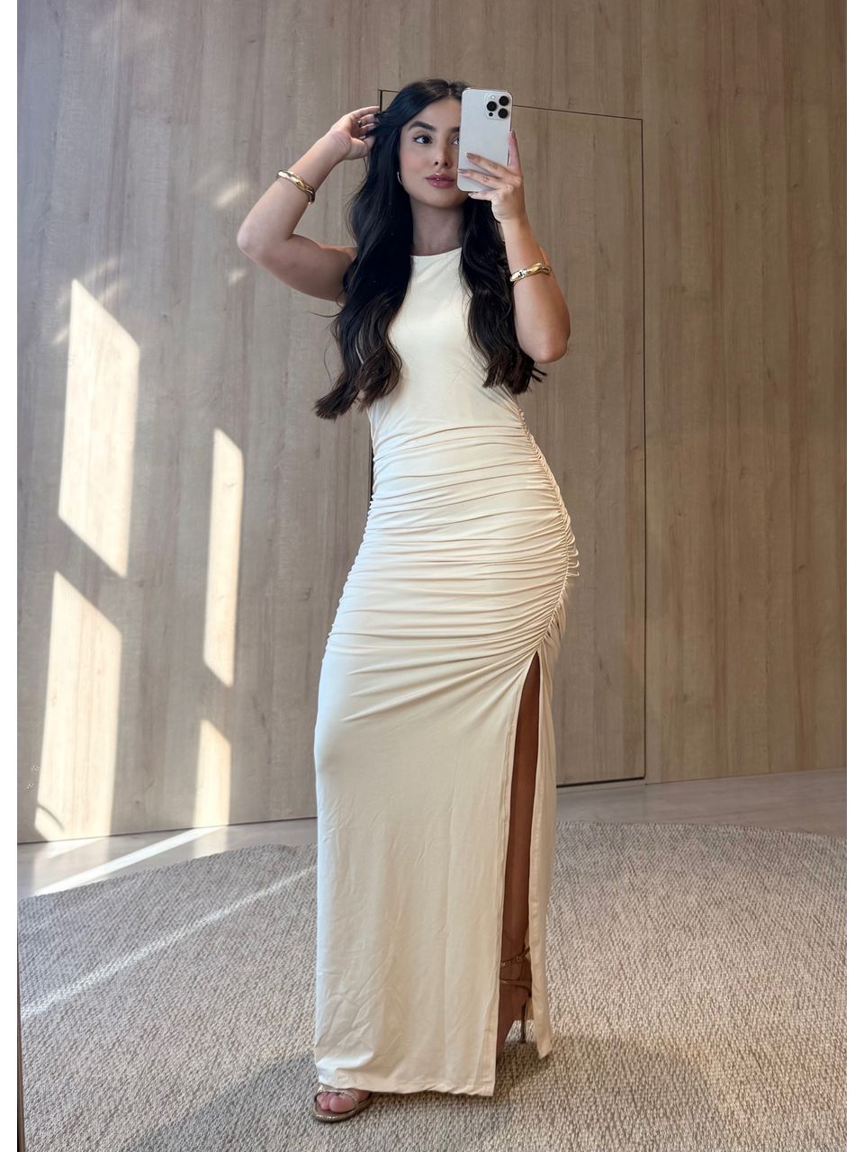 VESTIDO TAIS NUDE - Larih Mercurio