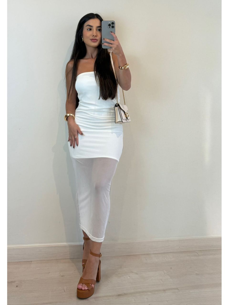 VESTIDO TULLE LUISA BRANCO - Larih Mercurio