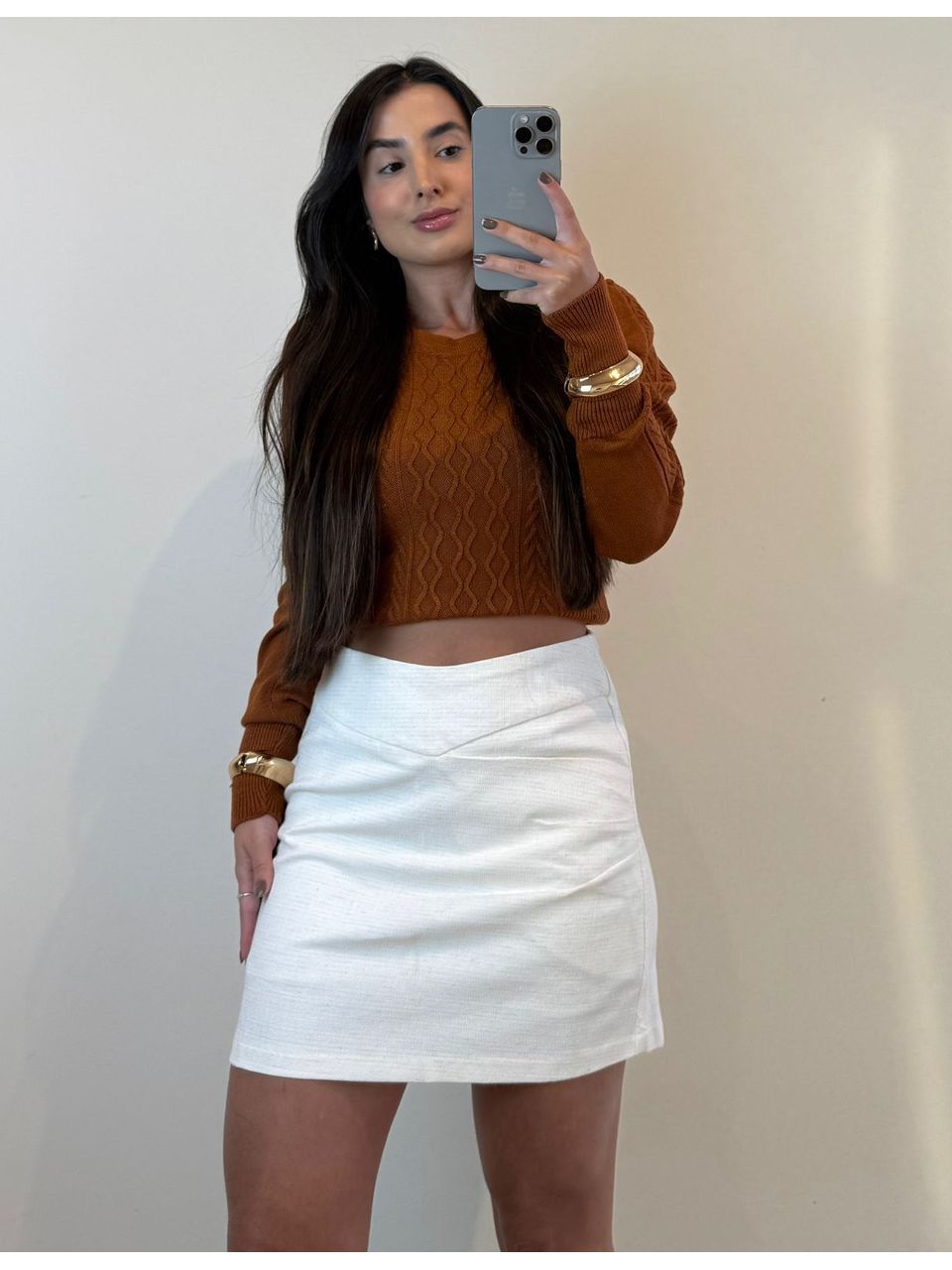 SAIA DE LINHO OFF WHITE - Larih Mercurio