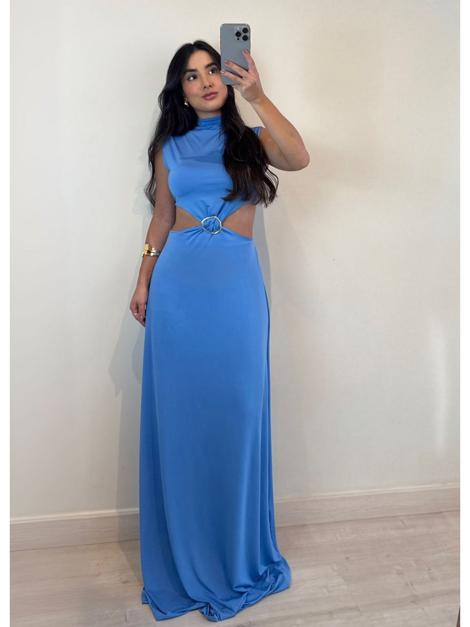 VESTIDO VENEZA AZUL - Larih Mercurio