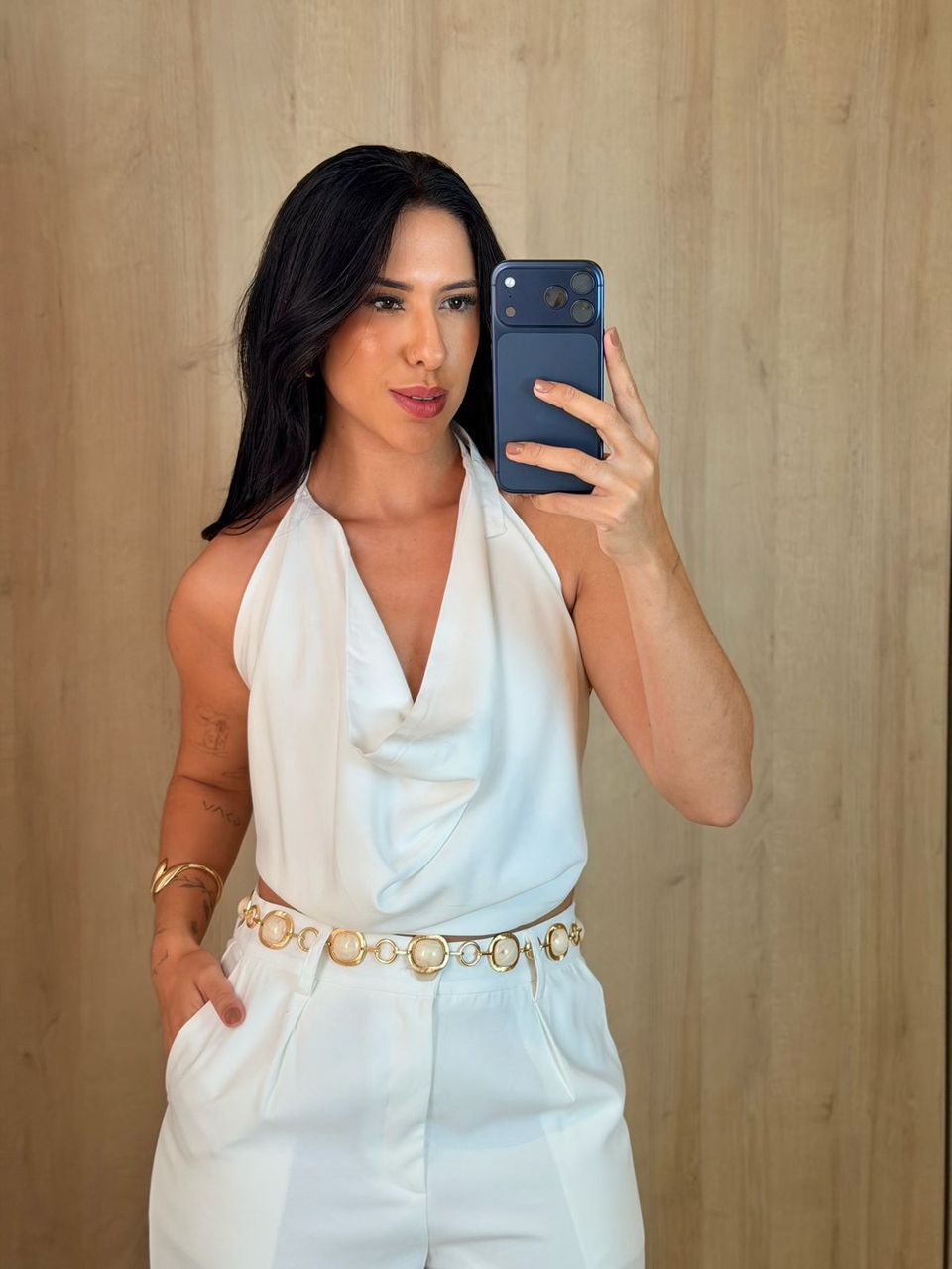 TOP FRENTE ÚNICA BRANCO - Larih Mercurio