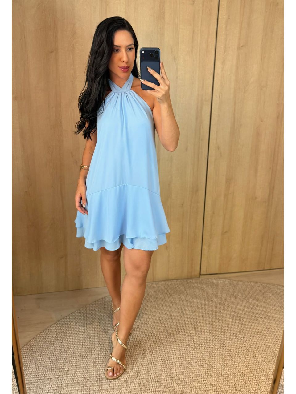 VESTIDO SARA AZUL - Larih Mercurio