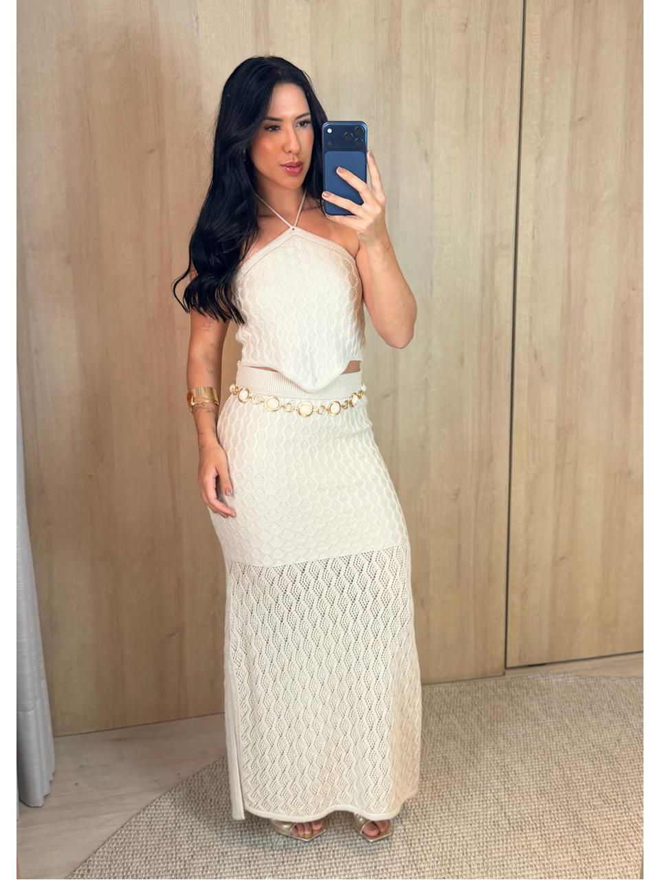 CONJUNTO TRICOT MODAL AREIA - Larih Mercurio