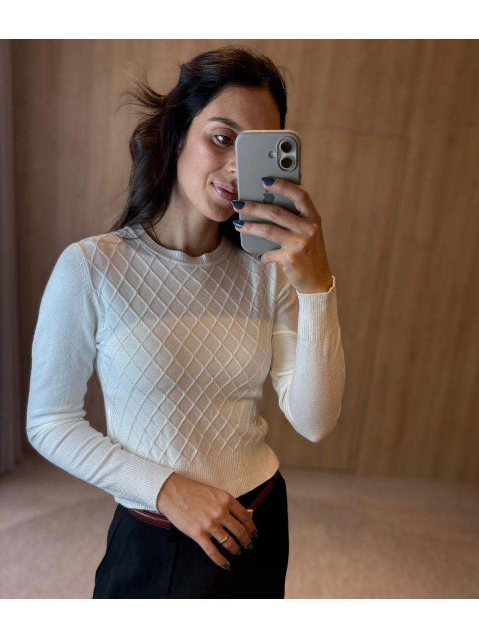 BLUSA CACHARREL YARA BRANCA - Larih Mercurio