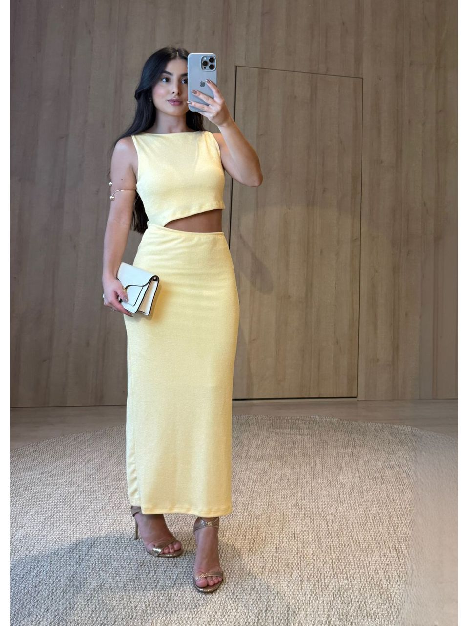 VESTIDO EGITO AMARELO - Larih Mercurio