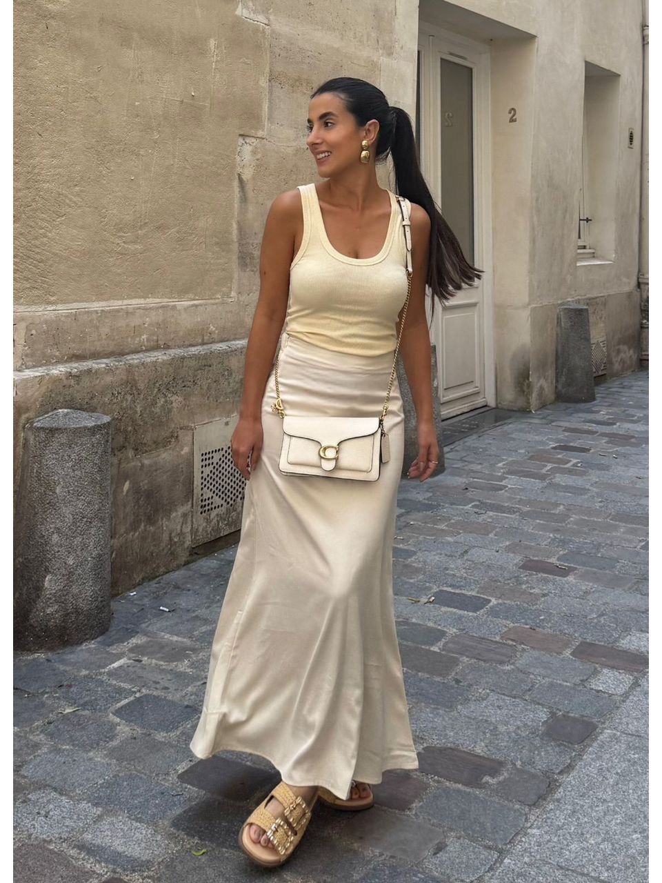 SAIA ACETINADA OFF WHITE - Larih Mercurio
