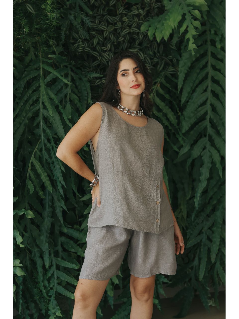 Conjunto Coraline Linho Italiano Fendi