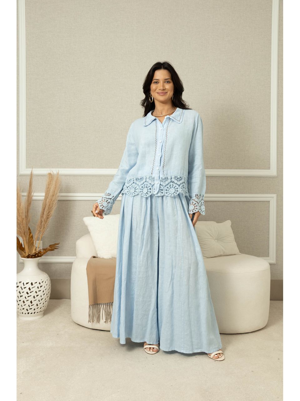 CONJUNTO LINA AZUL BEBE