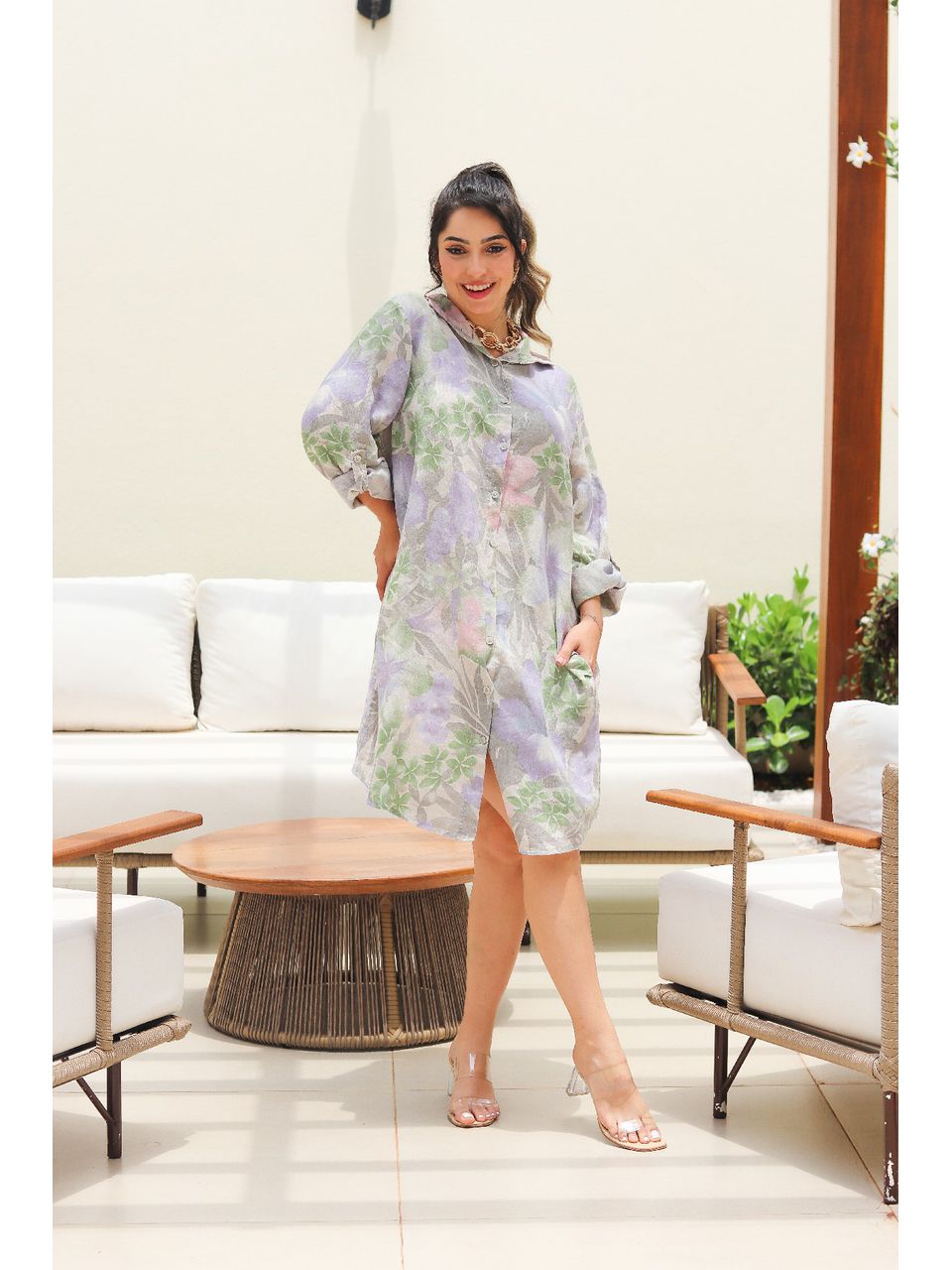 Chemise Cassia Linho Italiano Cru