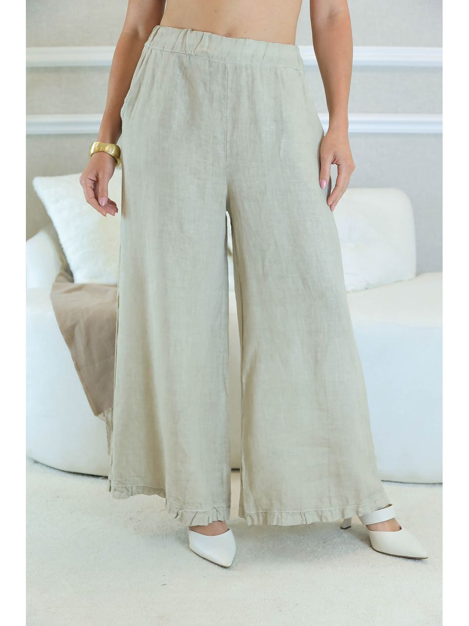 CALÇA TABATA BEGE ESCURO