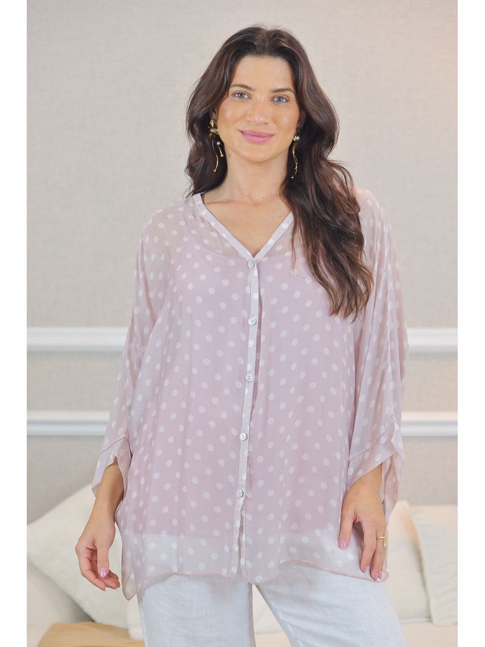 CAMISA MARGARIDA ROSE