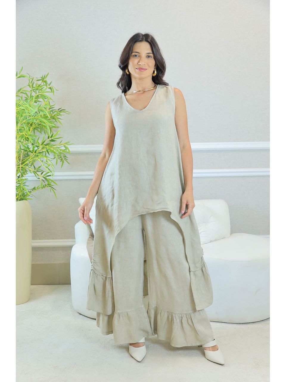 CONJUNTO MEL BEGE ESCURO