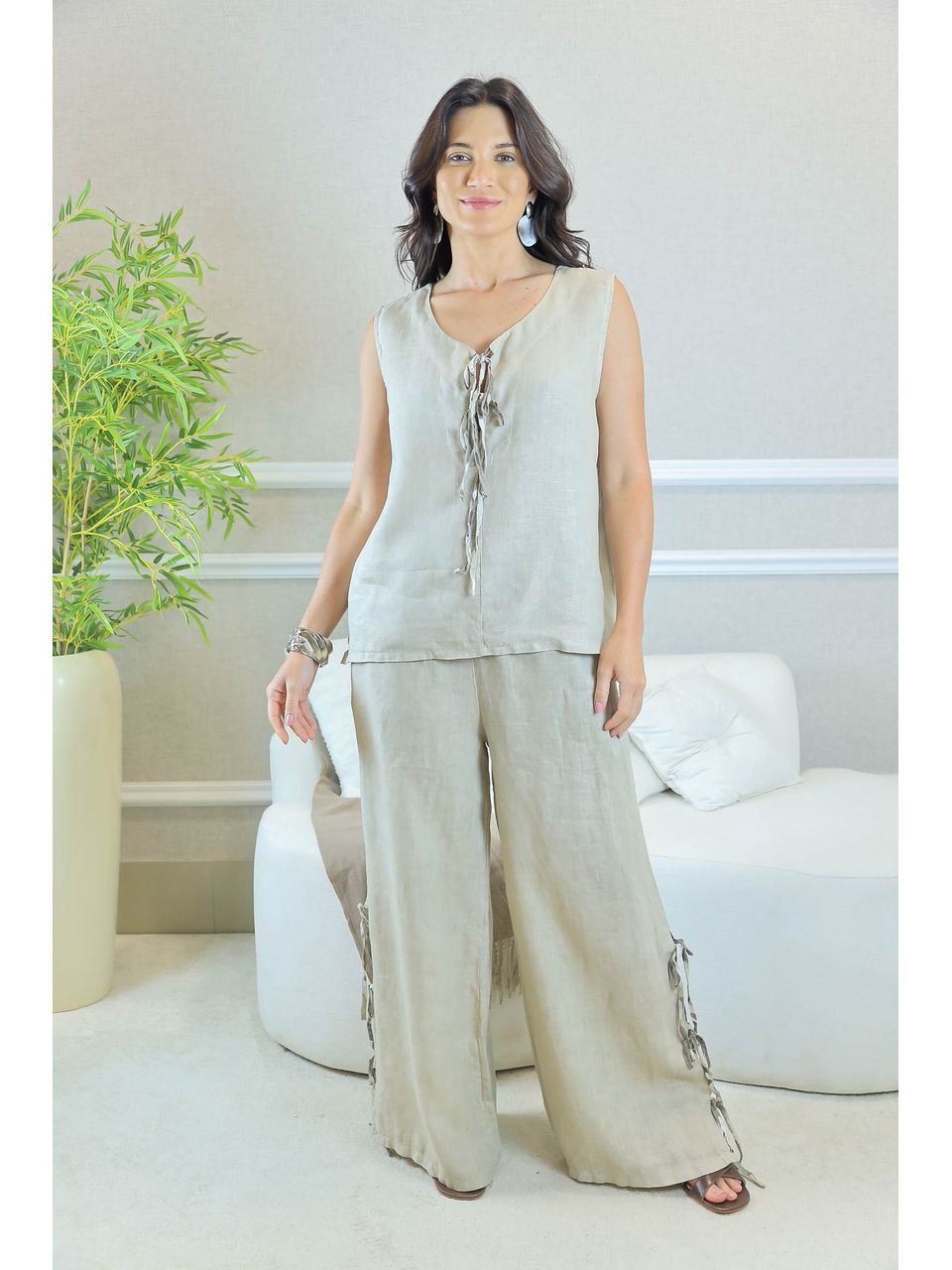 CONJUNTO SORAIA BEGE ESCURO