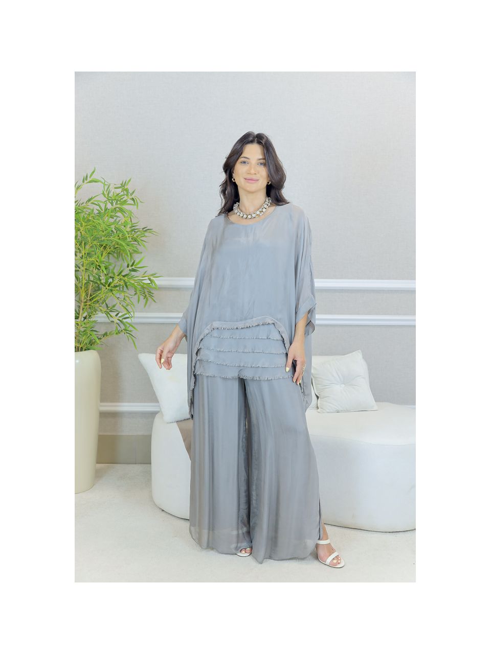 CONJUNTO ZINIA FENDI SEDA ITALIANA 