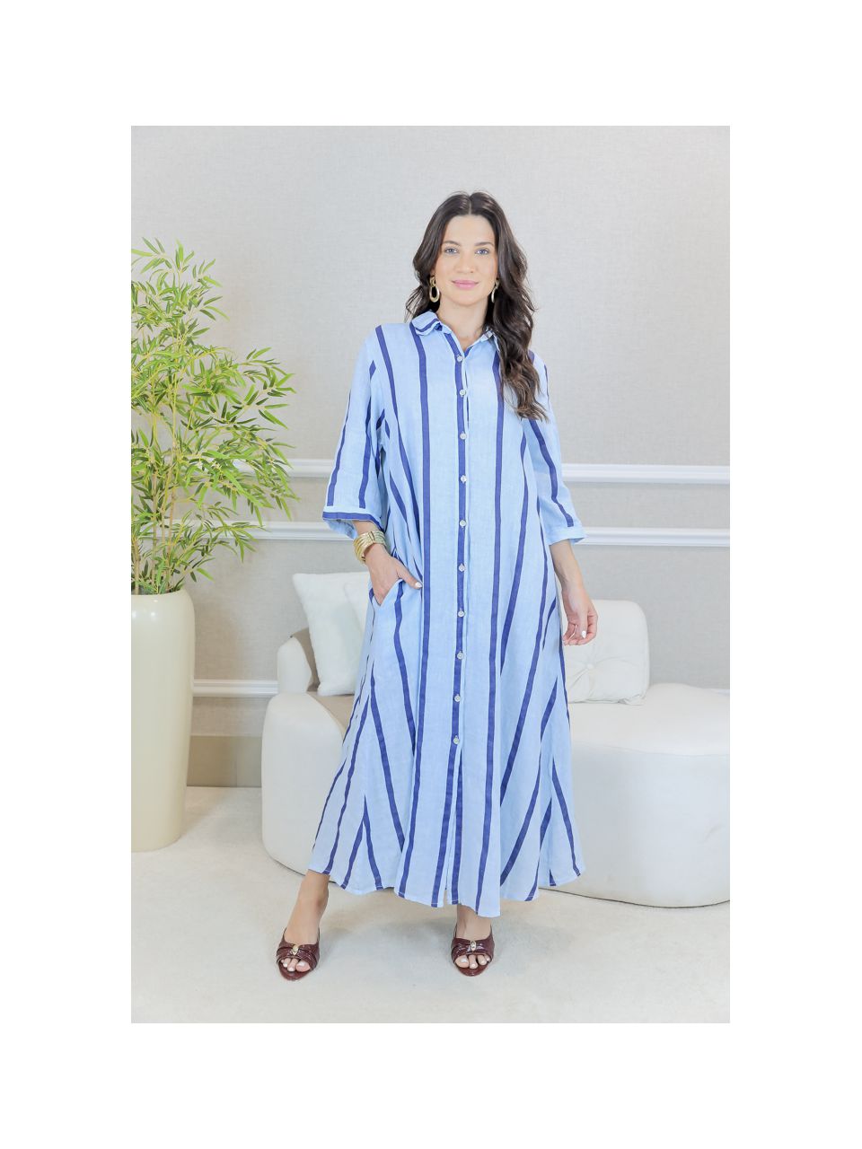 CHEMISE GEISA AZUL BEBE