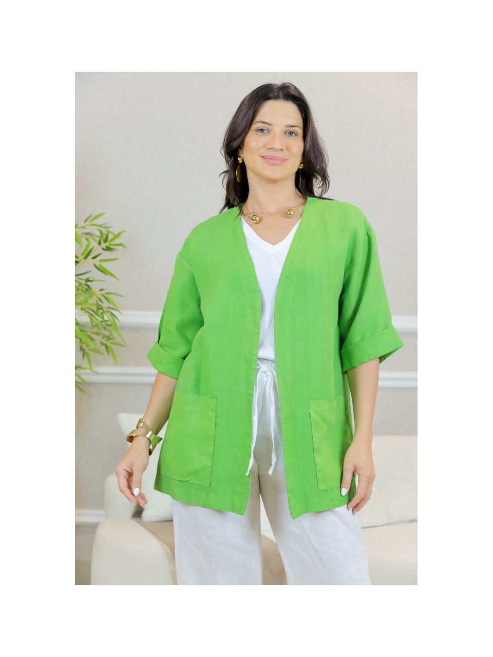 KIMONO CLEO PISTACHE