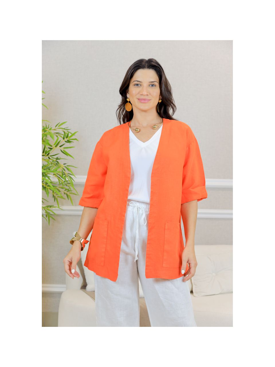 KIMONO CLEO LARANJA