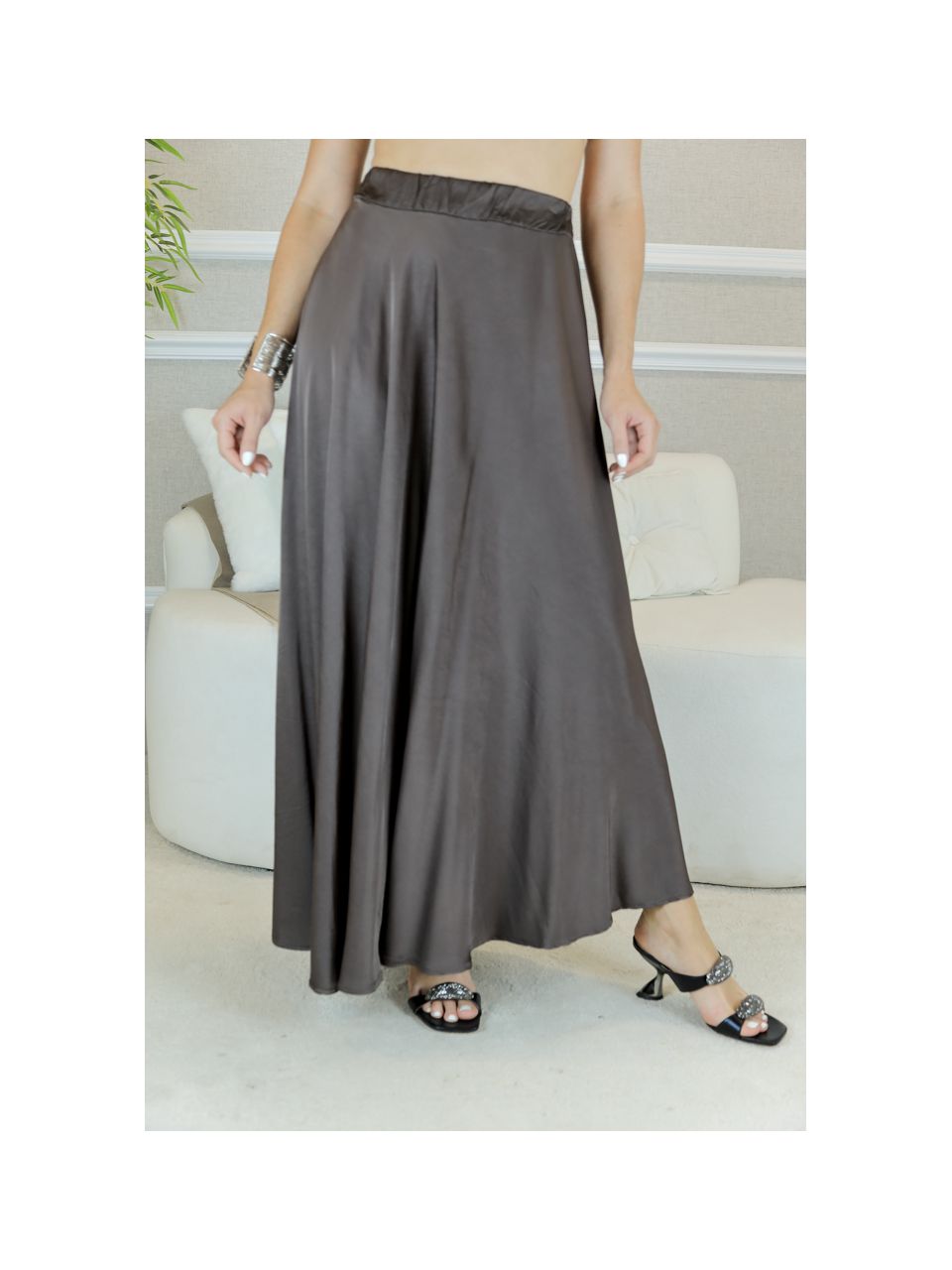 Saia Luma Viscose MARROM