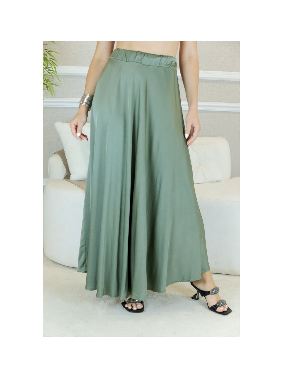 Saia Luma Viscose MILITAR