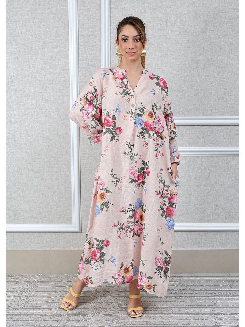 Tunica Erika Linho Italiano Rosa Bebe