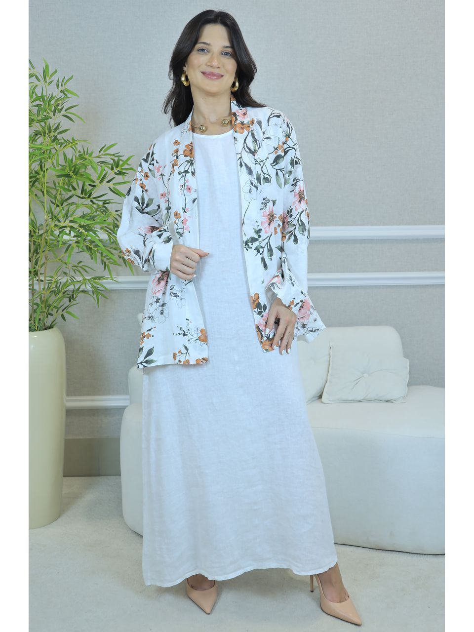 VESTIDO ANA COM CASAQUETO ANA BRANCO