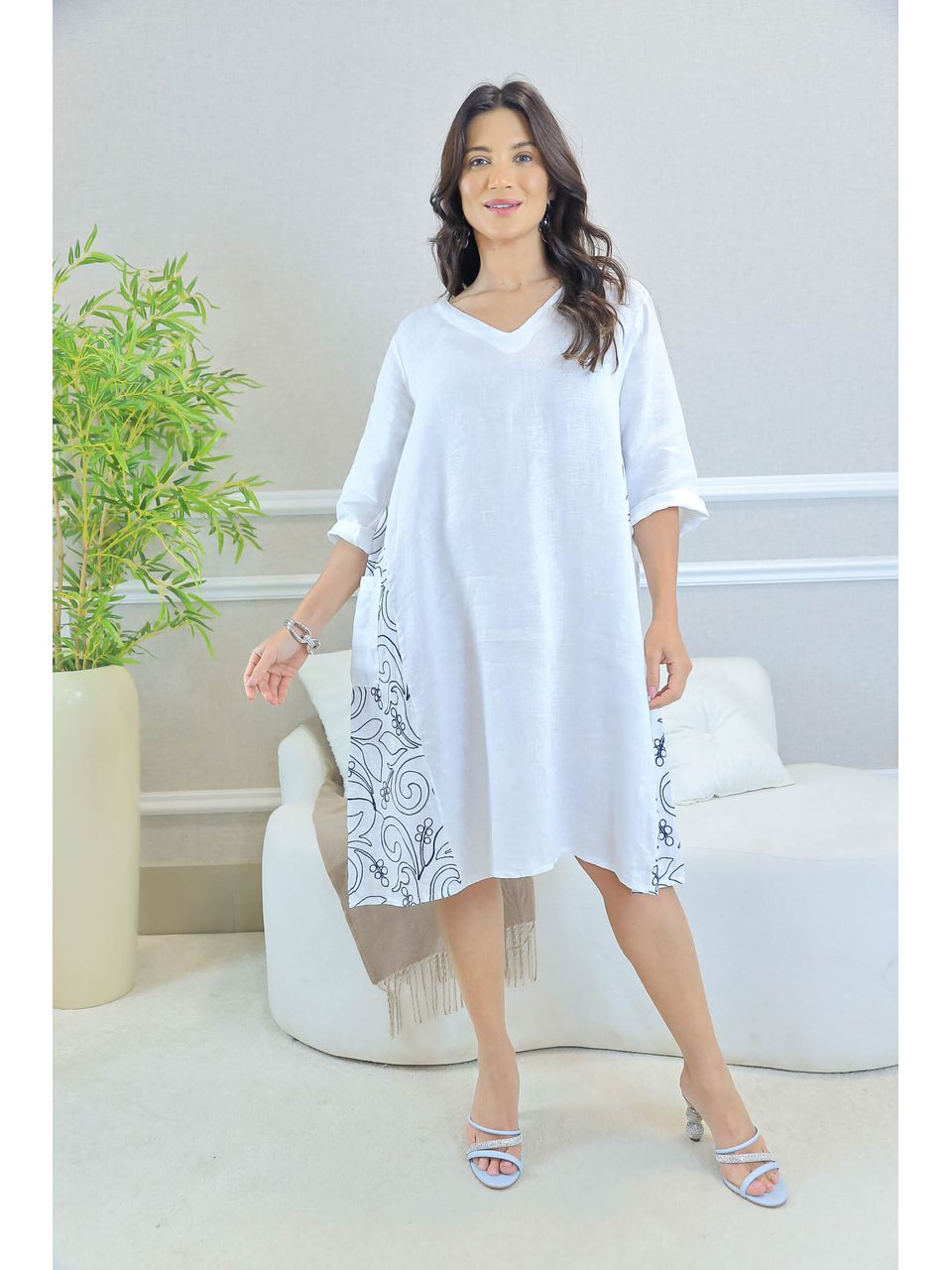 VESTIDO CLAUDIA RAIA BRANCO