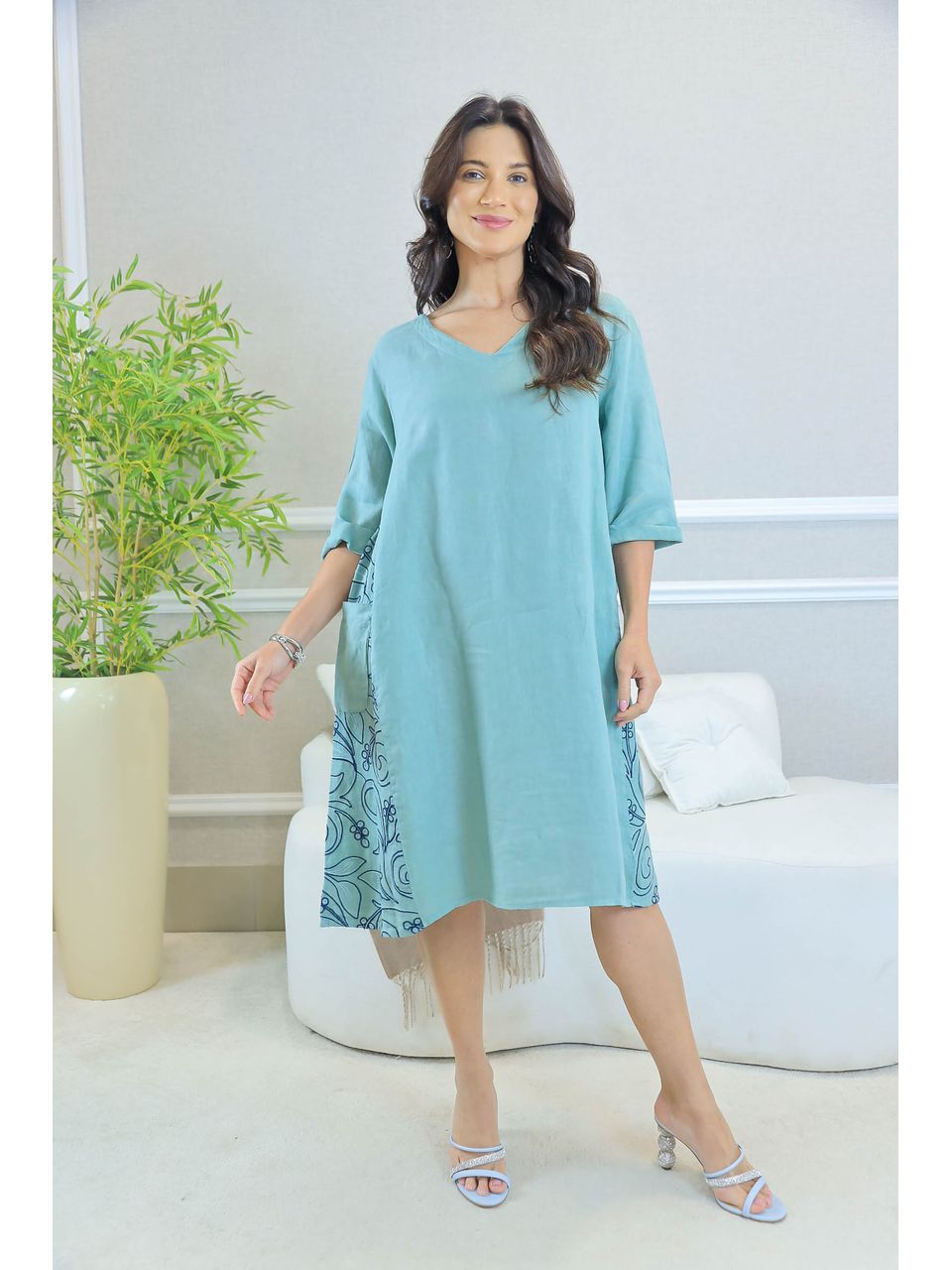 VESTIDO CLAUDIA RAIA MENTA