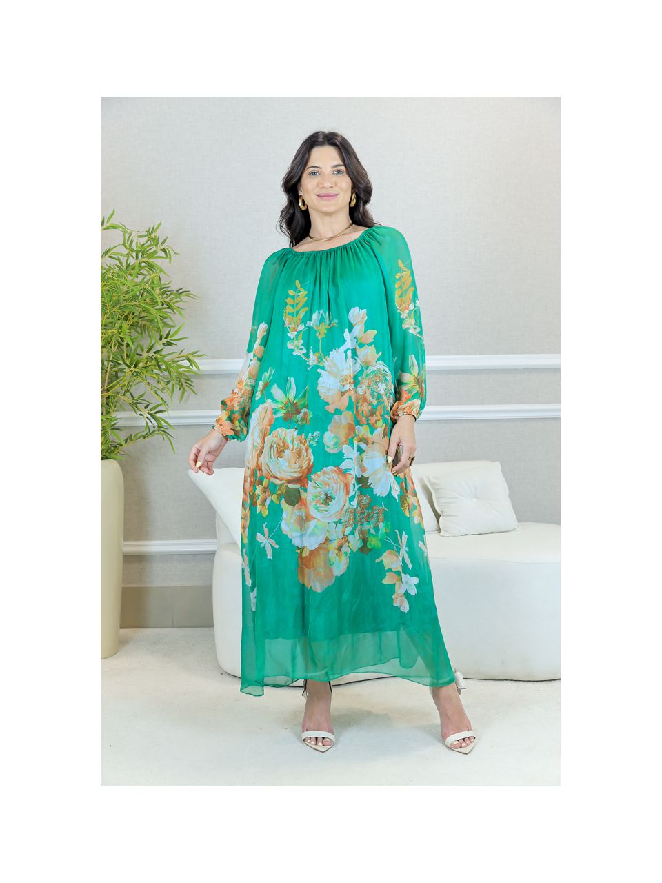 VESTIDO DENISE PISTACHE