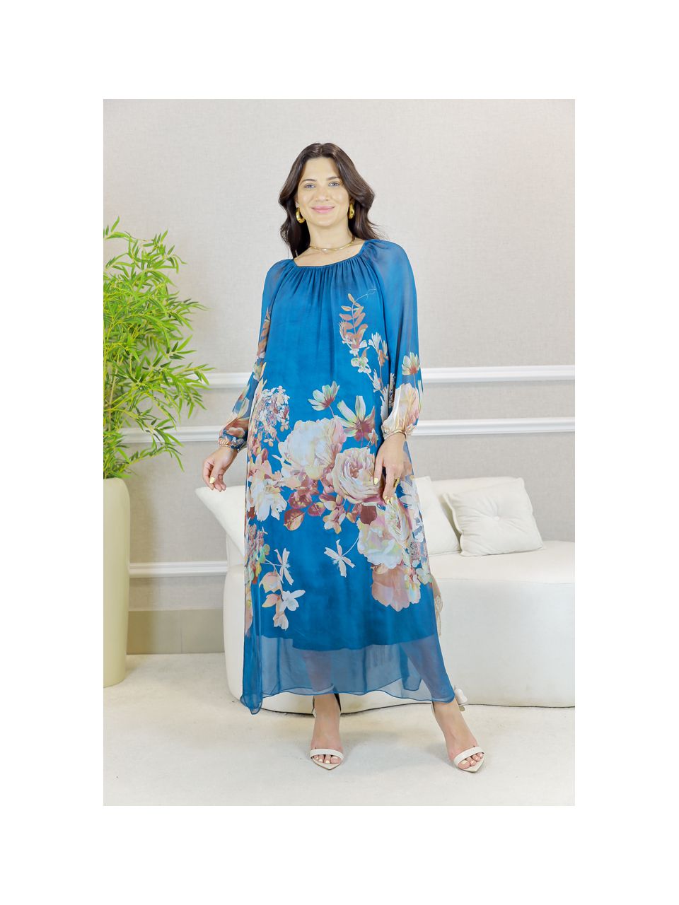 VESTIDO DENISE PETROLEO