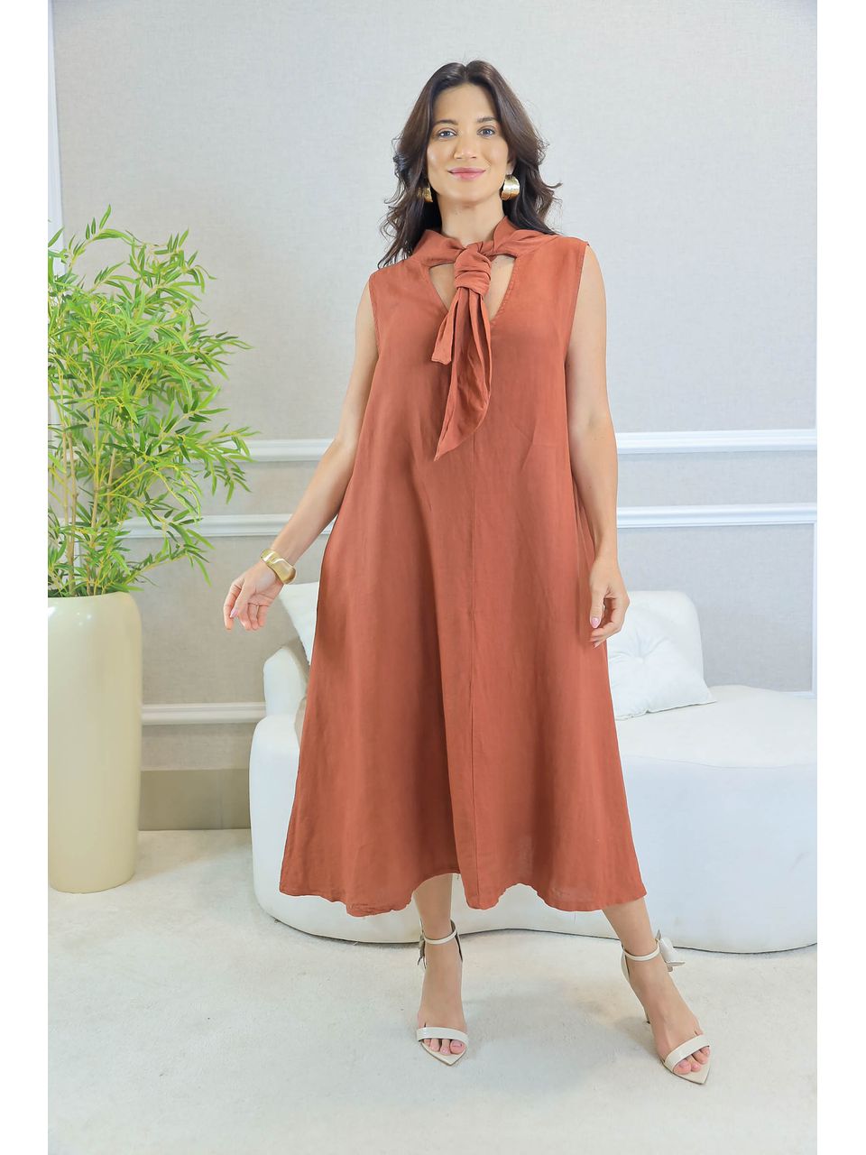 VESTIDO KIMBERLI TELHA