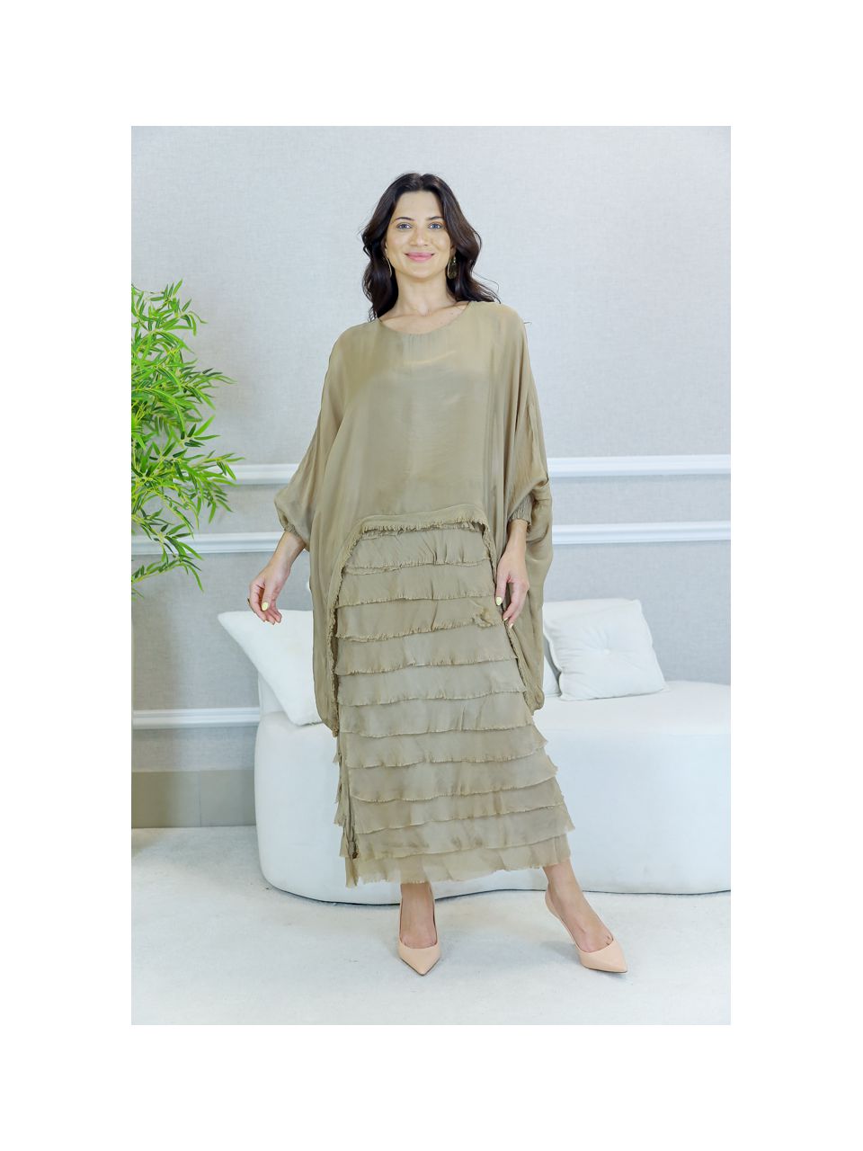 VESTIDO RAINHA CARAMELO